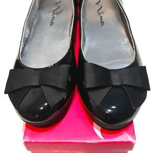Brand Nina (Pegasus), Size Big Girl 5, Black Patent
